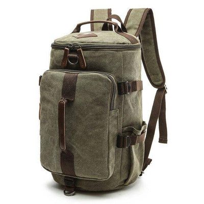 Explore canvas and leather backpacks for trekking