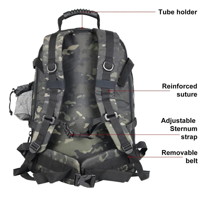 Big tactical backpack for extended trips
