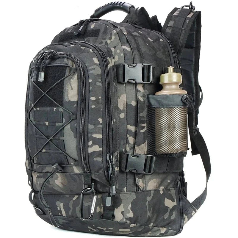 Oversized military-style backpack