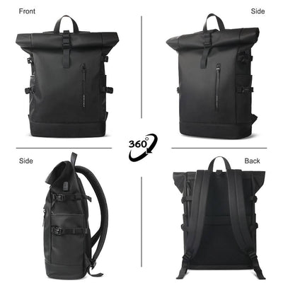 Roll-Top Waterproof Backpack men