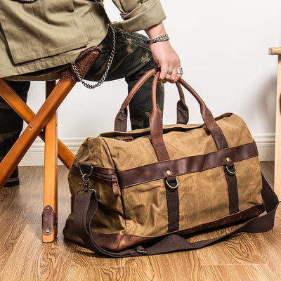 Men's Canvas Duffle Bag: Explore Your World with Style - HUNTING CASE