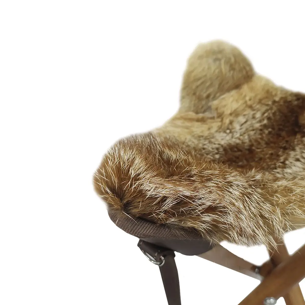 Genuine Fur Hunting Stool