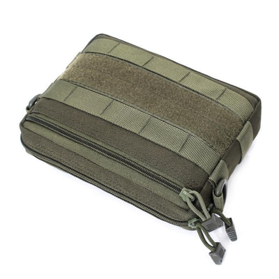 Tactical multi-purpose pouch with MOLLE attachments for outdoor enthusiasts