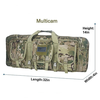American Classic tactical gun bag with specialized waterproof padded storage for two rifles, perfect for hunting
