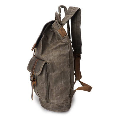 Stylish Vintage Rucksack with Durable Fabric and Timeless Appeal - HUNTING CASE