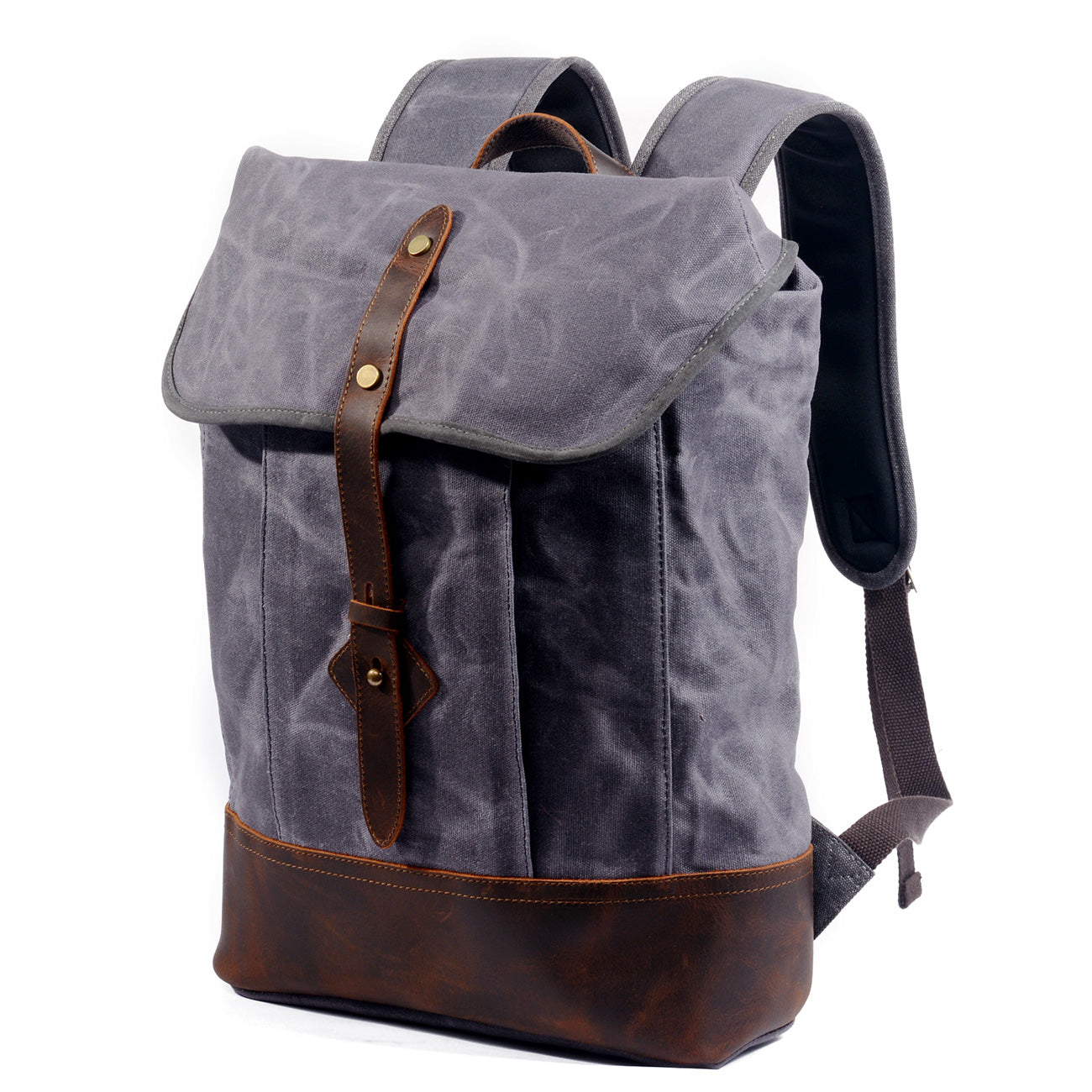 Classic Wax Canvas Backpack for Urban and Outdoor Use - HUNTING CASE