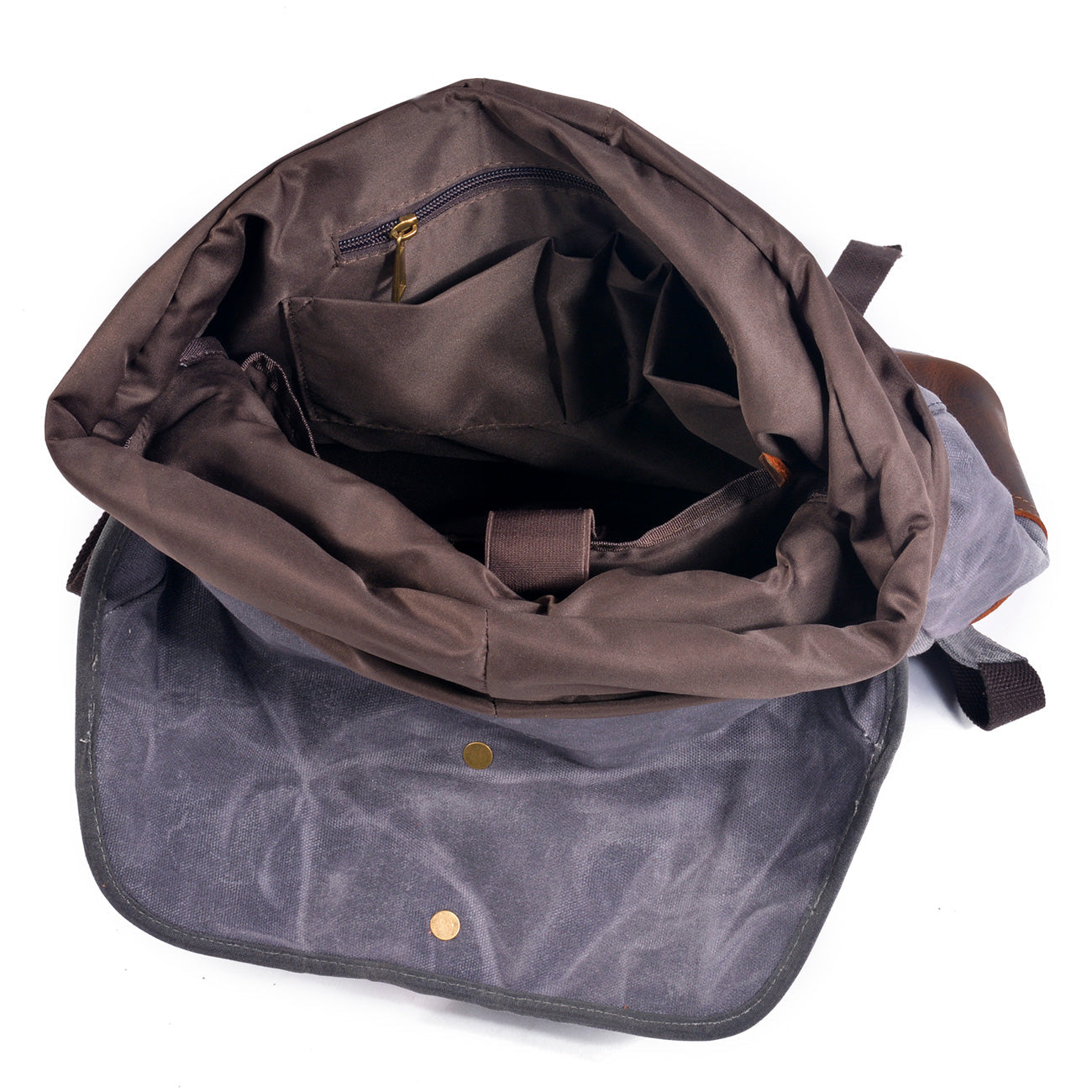 Classic Wax Canvas Backpack for Urban and Outdoor Use - HUNTING CASE