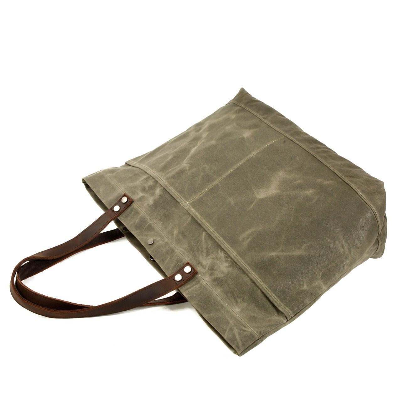 Compact Waxed Canvas Tote Bags for Daily Essentials - HUNTING CASE