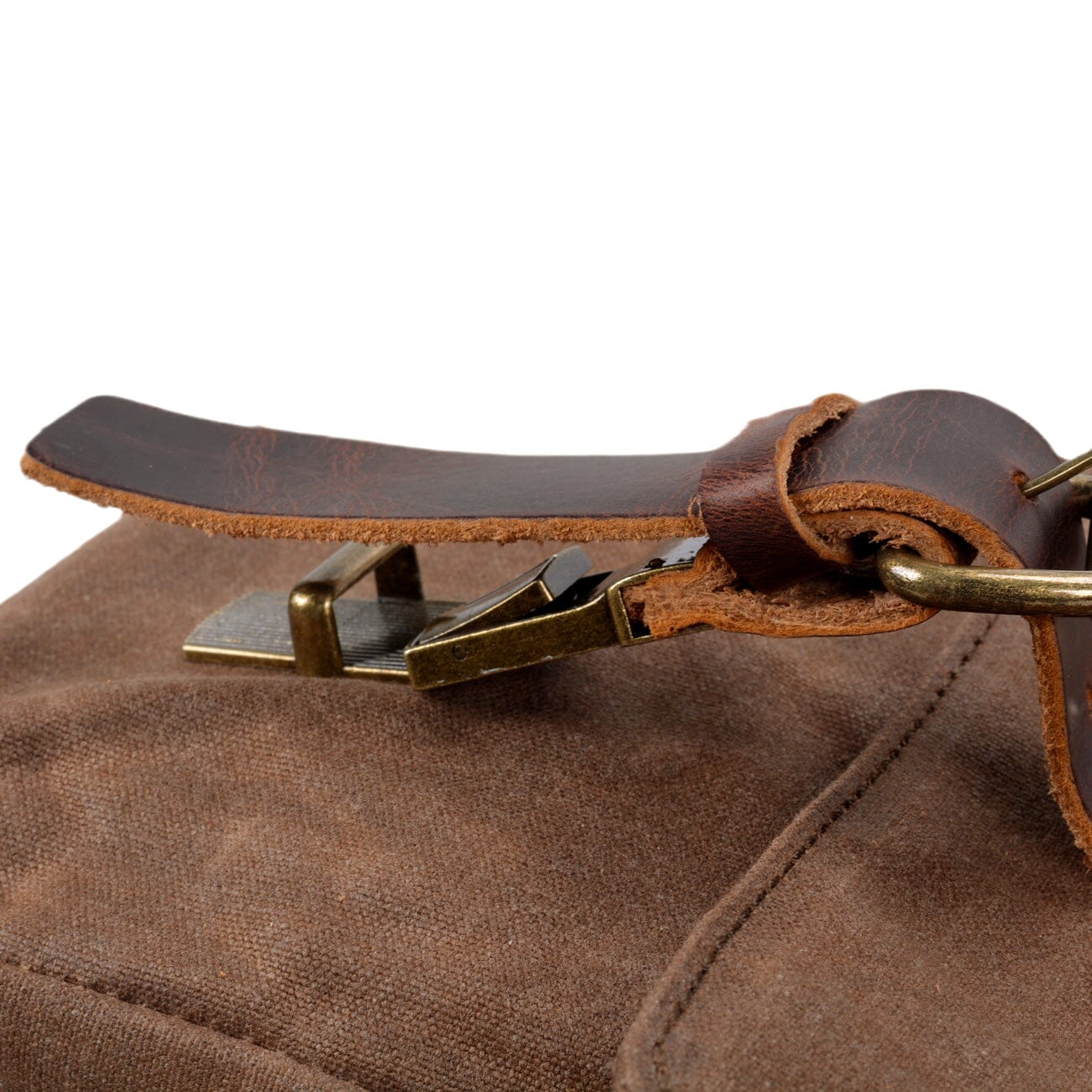 Timeless Canvas and Leather Messenger Bag - HUNTING CASE