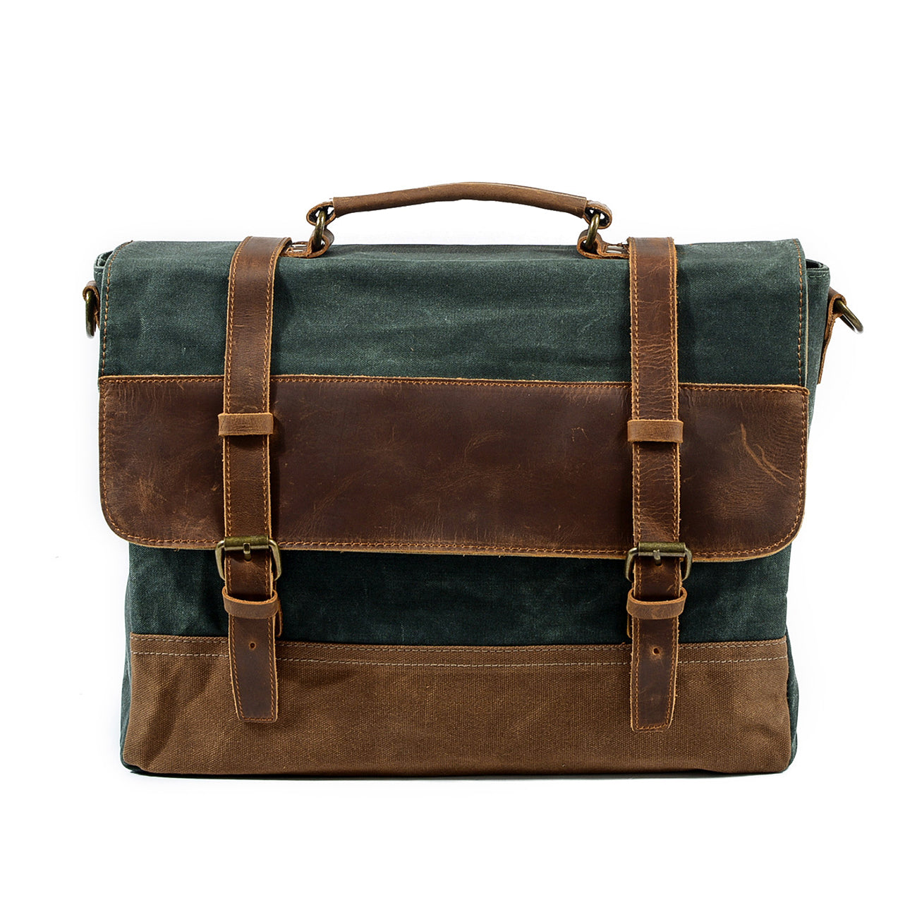 Retro Waxed Canvas Messenger Bags with Multiple Pockets - HUNTING CASE