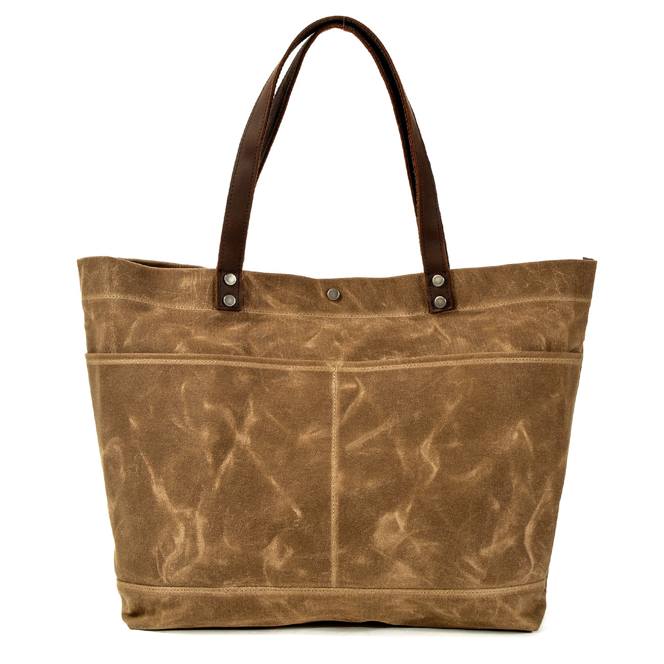 Compact Waxed Canvas Tote Bags for Daily Essentials - HUNTING CASE