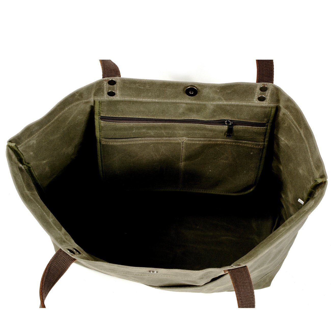 Compact Waxed Canvas Tote Bags for Daily Essentials - HUNTING CASE