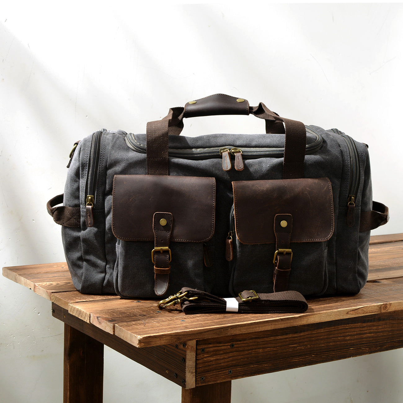 Vintage Weekender Duffle Bag Functional & Lightweight - HUNTING CASE