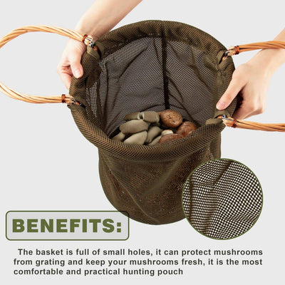 mushroom basket bag