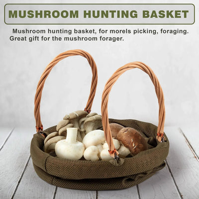 wicker foraging basket