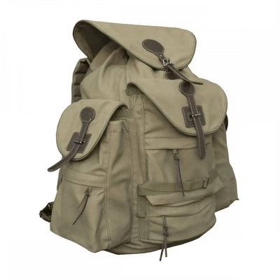 Khaki Tarpaulin Hunting Backpack - HUNTING CASE