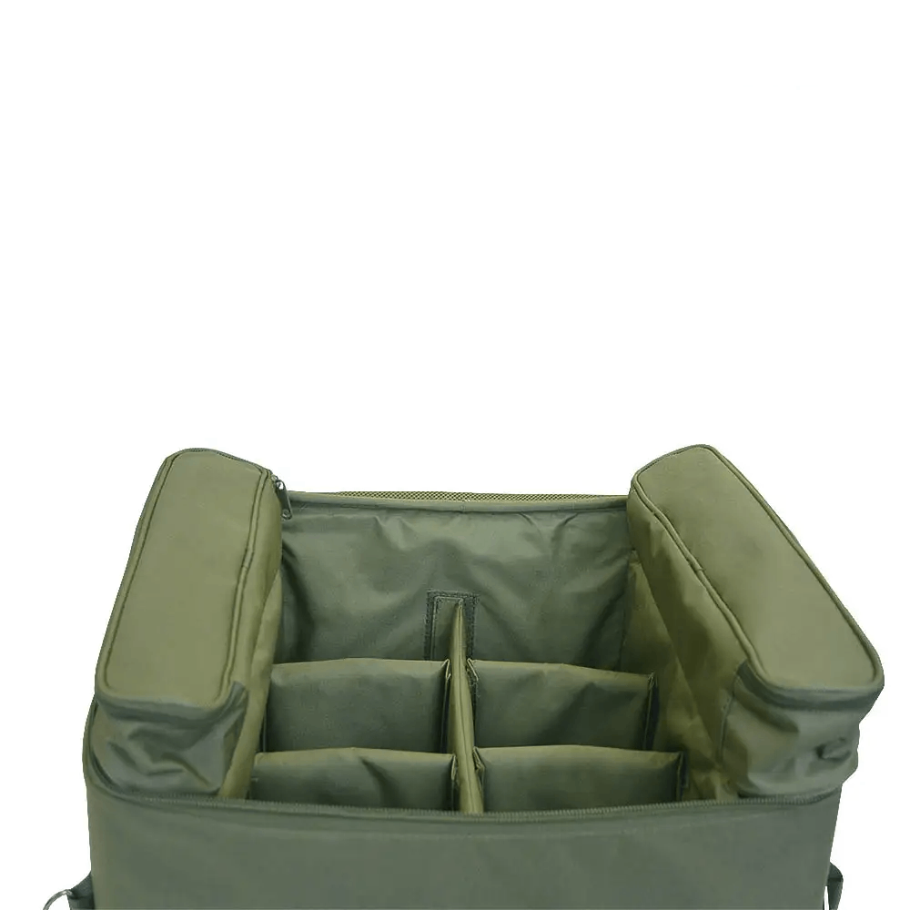 Universal Carp Fishing Bag in Khaki Color with Boxes - HUNTING CASE
